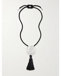 Julietta - Collier En Plaqué Argent Et Corde À Houppe - Lyst