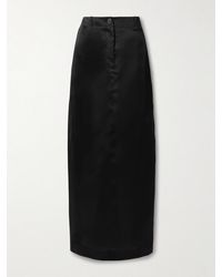 KHAITE - Jupe Longue En Organza De Soie À Plis Lucian - Lyst