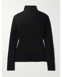 arch4 - Ariana Gerippter Kaschmirpullover Mit Stehkragen - Lyst