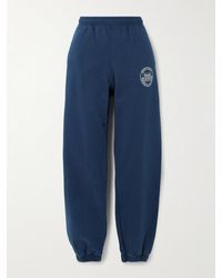 Sporty & Rich - Vendome Resort Printed Cotton-Jersey Tapered Track Pants - Lyst