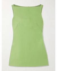 Emilia Wickstead - Rifer Wool-Crepe Mini Dress - Lyst