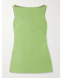 Emilia Wickstead - Rifer Wool-Crepe Mini Dress - Lyst