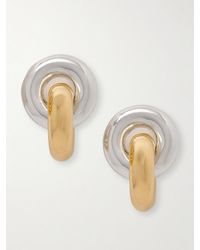 Uncommon Matters - Boucles D'Oreilles En Métal Argenté Et Doré Cumulus - Lyst