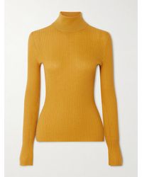 Gabriela Hearst - Peppe Ribbed Cashmere And Silk-Blend Turtleneck Sweater - Lyst