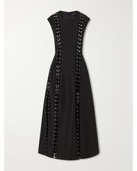 Simone Rocha - Embellished Twill Midi Dress - Lyst
