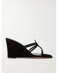 Maryam Nassir Zadeh - 70 Opera Suede Wedge Sandals - Lyst