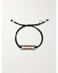 Lauren Rubinski - Sterling, Cord, Enamel And Diamond Bracelet - Lyst