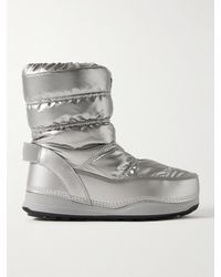 Bogner - La Plagne 19 Schneestiefel Aus Gestepptem Metallic-Shell Mit Lederbesätzen - Lyst