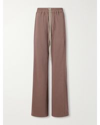 Rick Owens - Drkshdw Wide Pusher Cotton-Jersey Wide-Leg Pants - Lyst