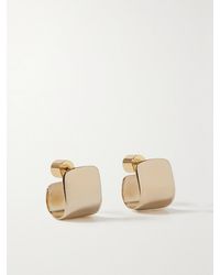 Jennifer Fisher - Bolden Huggies-Plated Hoop Earrings - Lyst