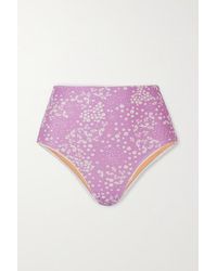 Faithfull The Brand Bonnieux Bikini-höschen Mit Blumenprint - Lila