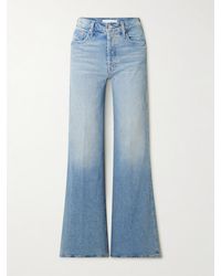 Mother - The Tomcat Roller Sneak Hoch Sitzende Jeans Mit Weitem Bein - Lyst