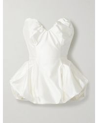 Vivienne Westwood - Raven Strapless Gathered Satin Bustier Top - Lyst