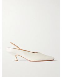 Calvin Klein - Anna Convertible Leather Mules - Lyst