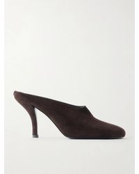 TOTEME - Contour Suede Mules - Lyst