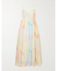 Eka - Yuru Printed Handwoven Cotton-Kota Midi Dress - Lyst