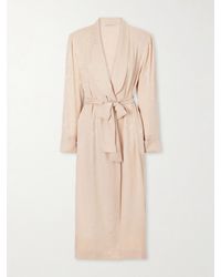 Alessandra Rich - Belted Silk-Moiré Midi Dress - Lyst