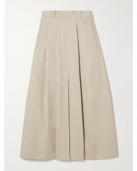 Altuzarra - Jupe Longue En Serge De Coton À Plis Mack - Lyst