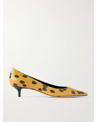 Jimmy Choo - Amelia 30 Leopard-Print Snake-Effect Leather Pumps - Lyst