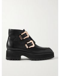 Gabriela Hearst - Apollo Buckled Leather Ankle Boots - Lyst