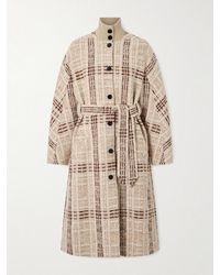 Loro Piana - Checked Wool-Blend Tweed Coat - Lyst