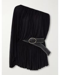 Christopher Esber - Bayamo Belted One-Shoulder Mesh Mini Dress - Lyst