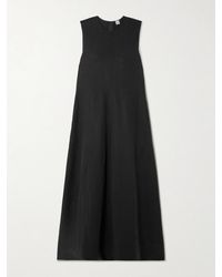 TOTEME - Lyocell And Linen-Blend Midi Dress - Lyst