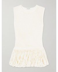 Alaïa - Open-Knit Top - Lyst