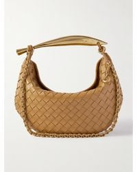 Bottega Veneta - Sardine Small Intrecciato Leather Shoulder Bag With Chain - Lyst