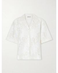 Rohe - Embroidered Linen-Blend Lace Shirt - Lyst