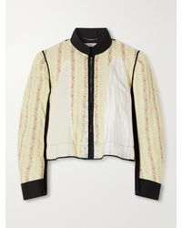 Chloé - Floral-Jacquard Linen And Cotton-Blend Poplin Jacket - Lyst