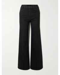 Mother - The Hustler Roller Sneak High-Rise Wide-Leg Jeans - Lyst