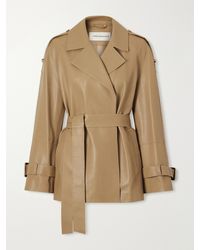 Nour Hammour - Nera Leather Cropped Jacket - Lyst