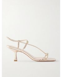 Loeffler Randall - Triana Embellished Metallic Leather Sandals - Lyst