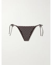 Matteau - The String Polka-Dot Recycled Bikini Briefs - Lyst