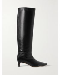 STAUD - Wally Leather Knee Boots - Lyst