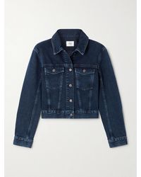 FRAME - Sharp Denim Jacket - Lyst