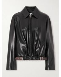 Loewe - Leather Belted Jacket - Lyst