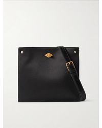 Metier - Stowaway Leather-Trimmed Satin Shoulder Bag - Lyst