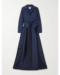 BERNADETTE - Beatrice Belted Taffeta Maxi Shirt Dress - Lyst