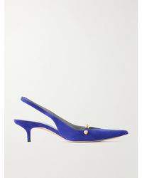 Balenciaga - 45 Studded Suede Pumps - Lyst