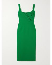 Emilia Wickstead - Arina Textured Midi Dress - Lyst