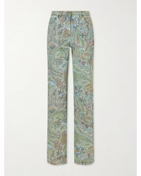 Etro - Paisley-Print Flared Jeans - Lyst