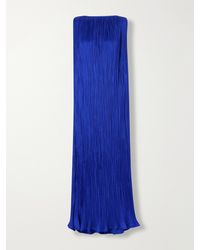 Aflalo - Celestia Plissé-Satin Maxi Dress - Lyst