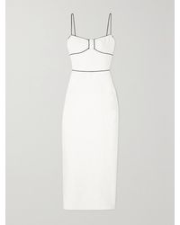 Rasario - Piped Metallic Floral-Jacquard Maxi Dress - Lyst