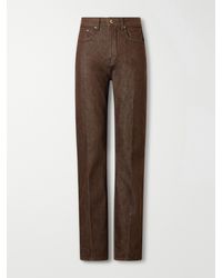 OSSOU - Noon Organic High-Rise Straight-Leg Jeans - Lyst