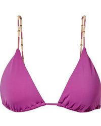 ViX Laura Verziertes Triangel-bikini-oberteil - Lila