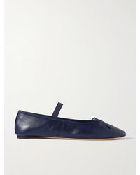 Loeffler Randall - Leonie Bow-Embellished Leather Flats - Lyst