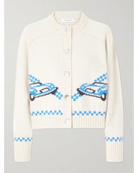Calle Del Mar - Embroidered Cashmere Cardigan - Lyst