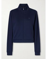 Gucci - Webbing-Trimmed Ribbed Zip-Up Jacket - Lyst